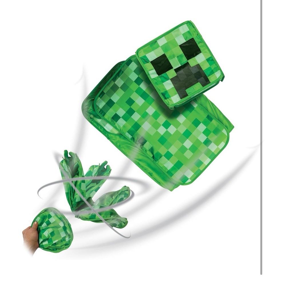 Minecraft 'Pop Out' Creeper Classic Costume boys size 4-6 - Picture 4 of 7
